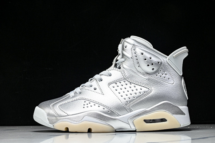 Jordan 6 Retro PSG Paris Saint-Germain Silver -IQ5135-001