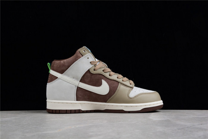nike dunk high light chocolate - dh5348-100