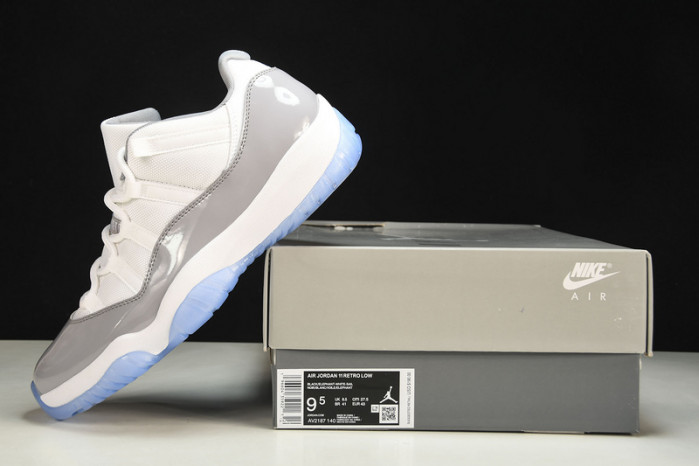 air jordan 11 low "cement grey" av2187-140