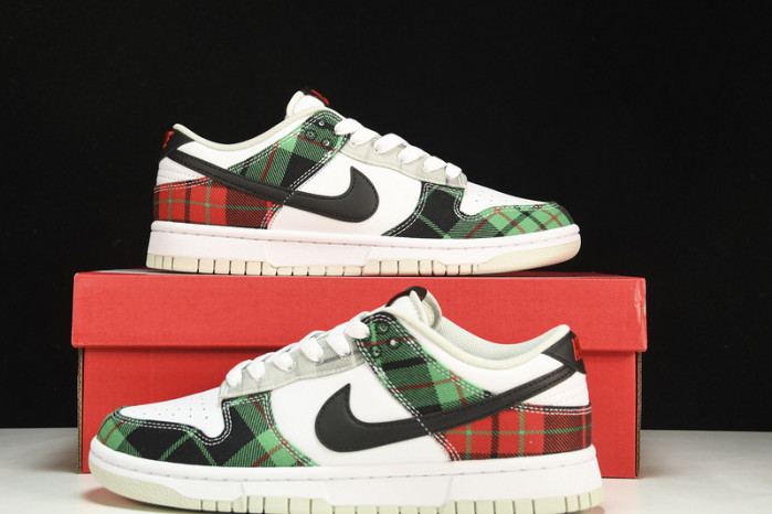 nike dunk low tartan plaid - dv0827-100