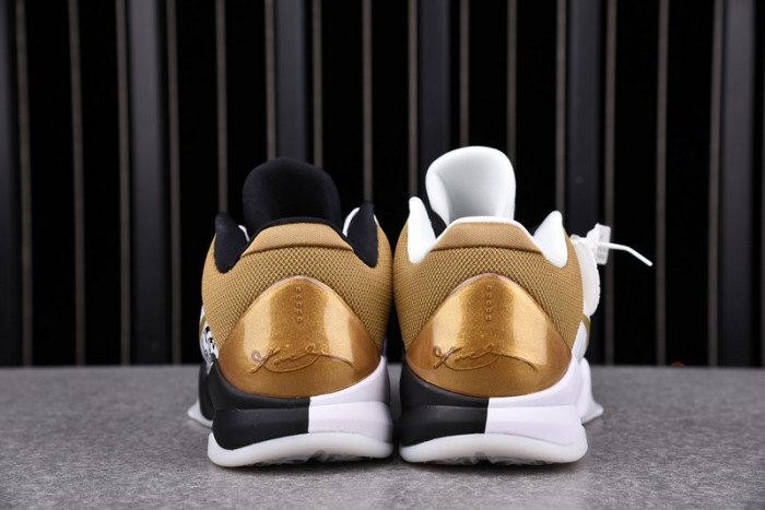 kobe 5 protro black/white/gold ct8044-100