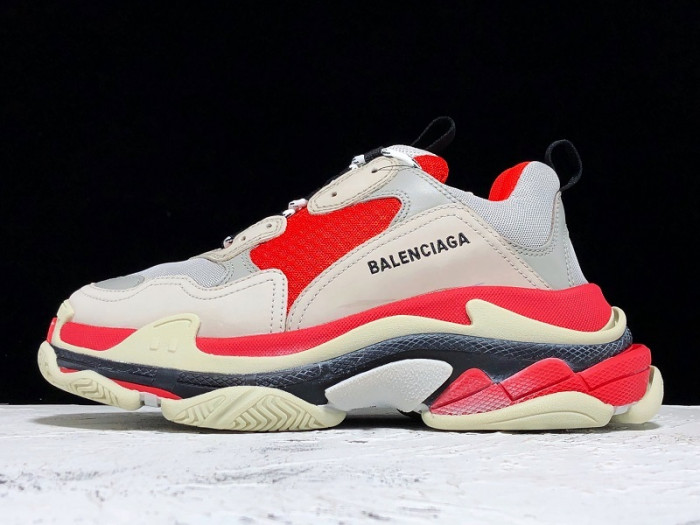 bl triple s trainers clear sole grey glof white 541624 w09oh 1009
