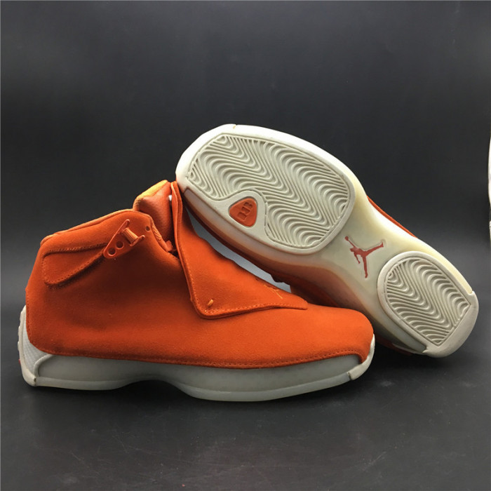 jordan 18 retro campfire orange - aa2494-801