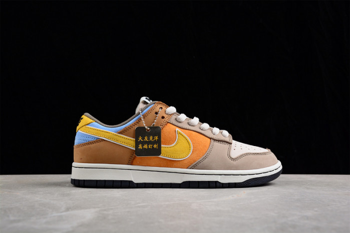 oT0mo katsuhiro x nike sb dunk low steamboy ost brown gold orange lf0039-018