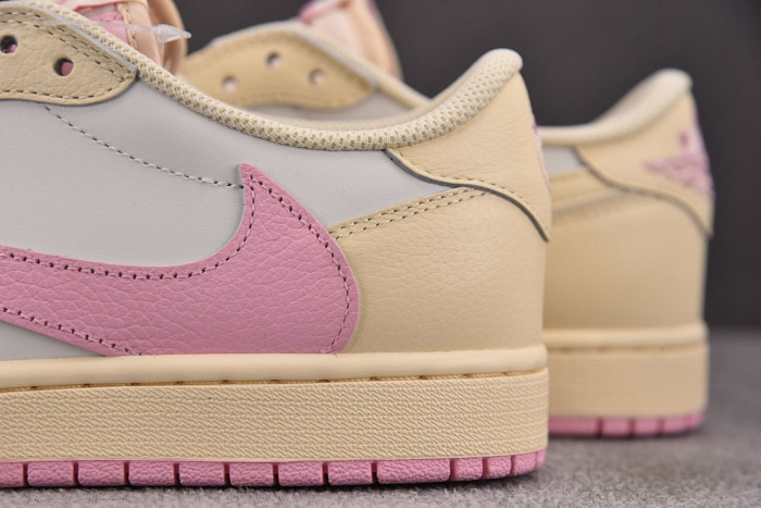 Travis Scott x Air Jordan 1 Low OG "Muslin Pink" IQ7604-100