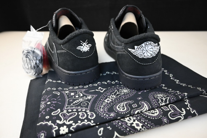 travis scott x air jordan 1 low og black/phanT0m dm7866-001