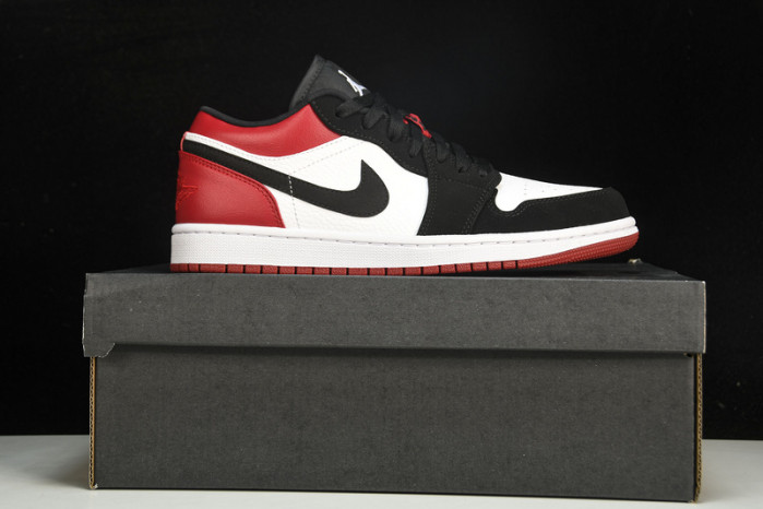 jordan 1 low black toe - 553558-116