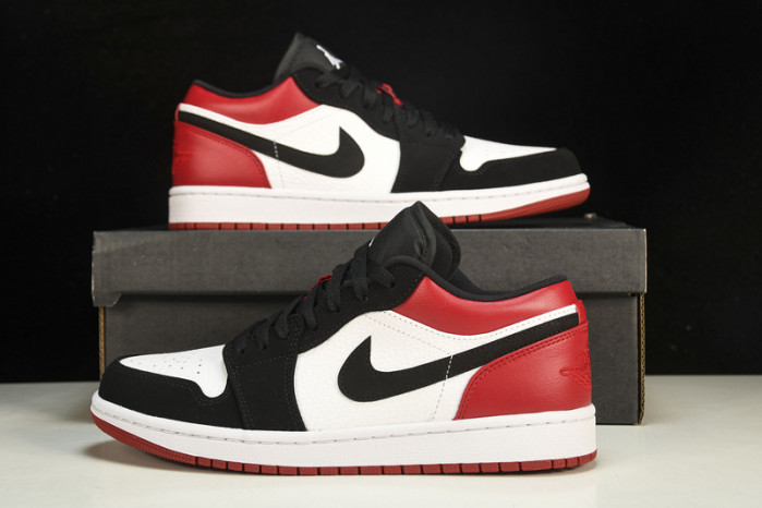 jordan 1 low black toe - 553558-116