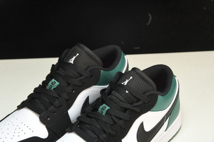 jordan 1 low white black mystic green 553558-113