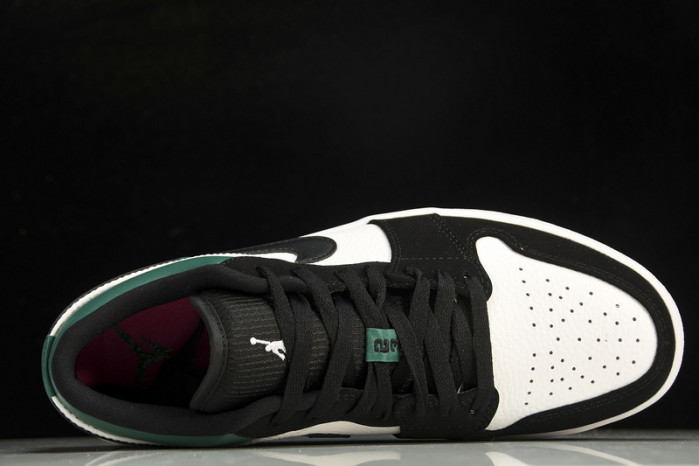 jordan 1 low white black mystic green 553558-113