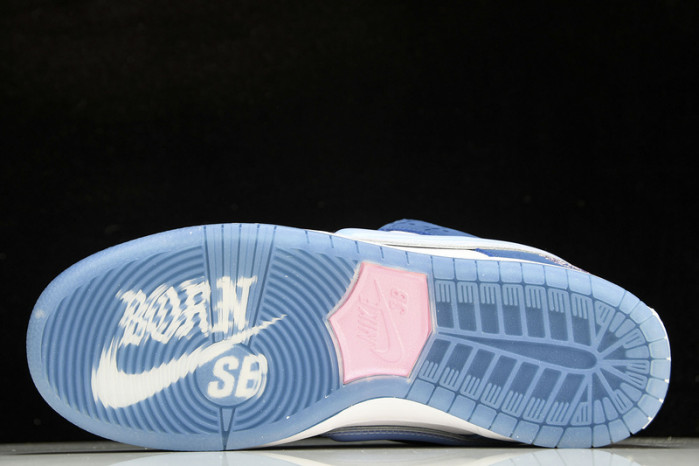 born x raised x nike sb dunk low fn7819-400