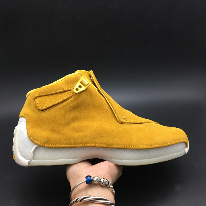 air jordan 18 retro "yellow suede" - air jordan - aa2494-701