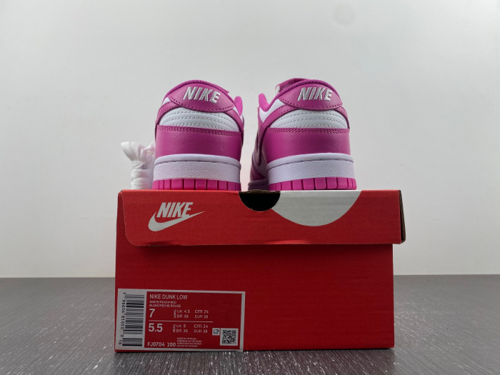 nike dunk low active fuchsia (gs) - fj0704-100
