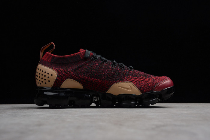nike air vapormax flyknit 2 nrg team red vachetta tan at8955 -600