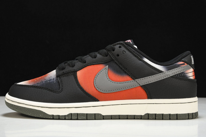 nike dunk low graffiti black red - dm0108-001