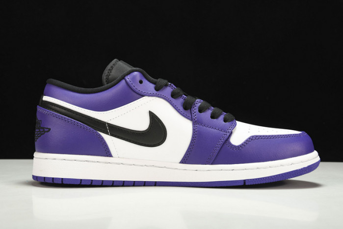 jordan 1 low court purple white - 553558-500