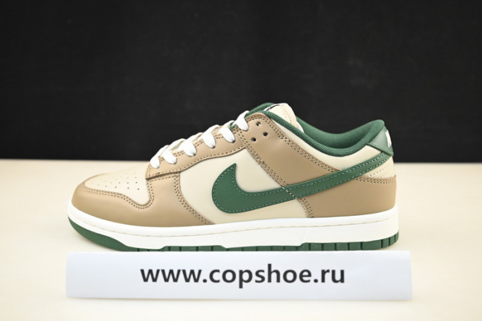 nike dunk low tan green fb7160-231