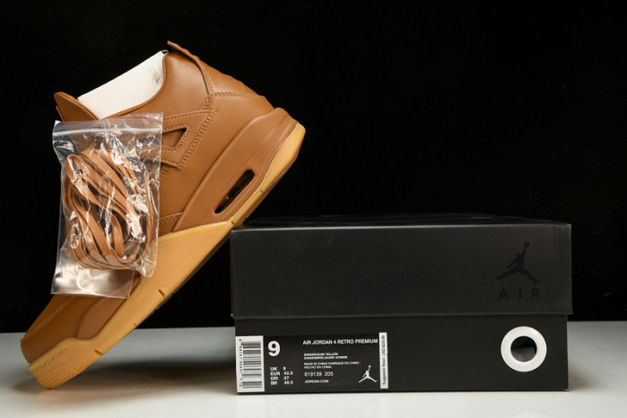jordan 4 retro ginger wheat men