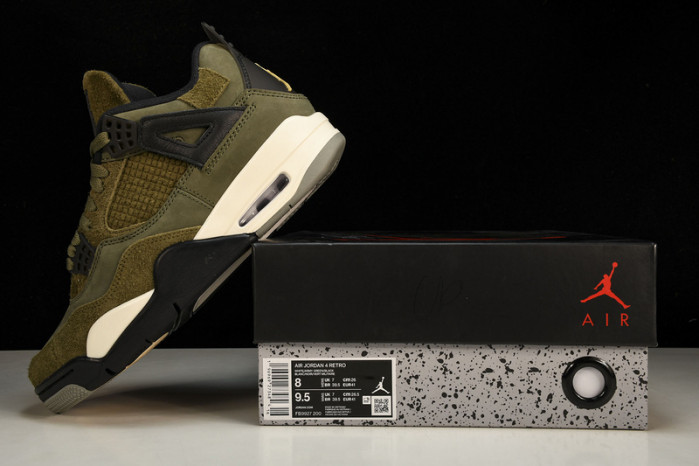 air jordan 4 craft "medium olive" fb9927-200