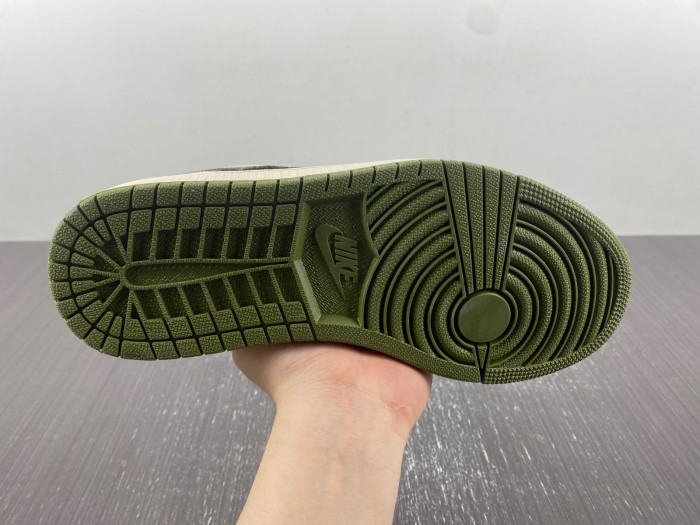 air jordan 1 low se craft "light olive" fd6819-300