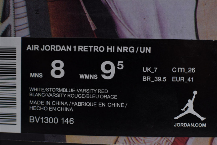 air jordan 1 retro hi nrg/un "union" - air jordan - bv1300-146