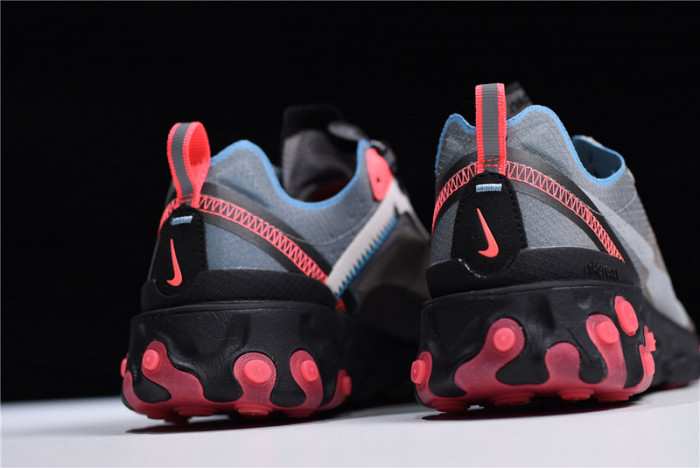 nike react element 87 blue chill solar red aq1090-006