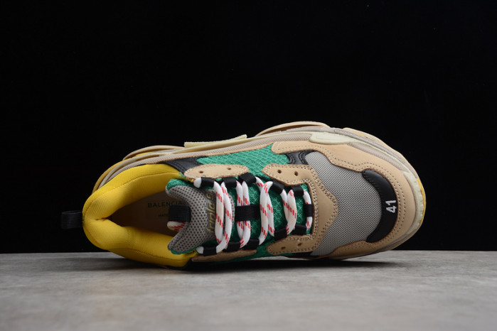 bl triple s w06e1-1000 beige/green-yellow