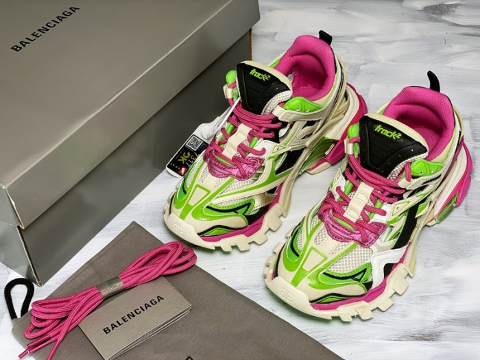 bl trainers track 2.0 pink green 565615 w2gn3 9534