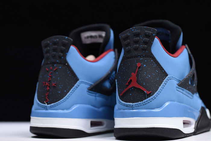 travis scott x air jordan 4 “houston oilers” university blue 308497-406