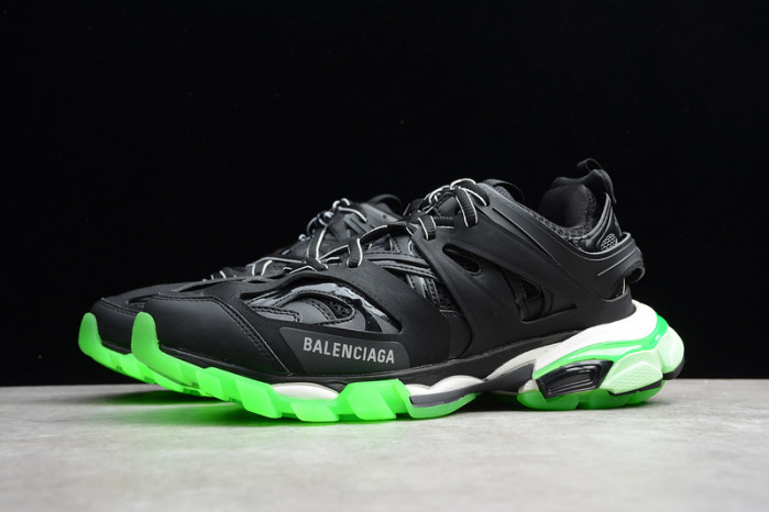 bl sneaker tess.s.gomma black fluorescent green 542023 w1gb8 5480