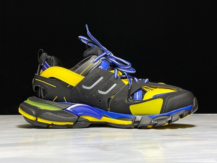 bl sneaker tess.s.gomma black fluorescent yellof blue 542023 w1gb8 3443