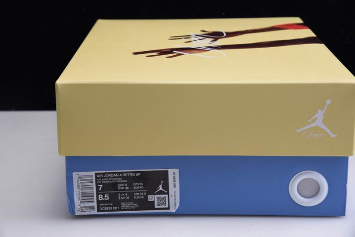jordan 4 retro union off noir - dc9533-001
