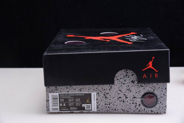 of x air jordan 4 “bred” cv9388-001