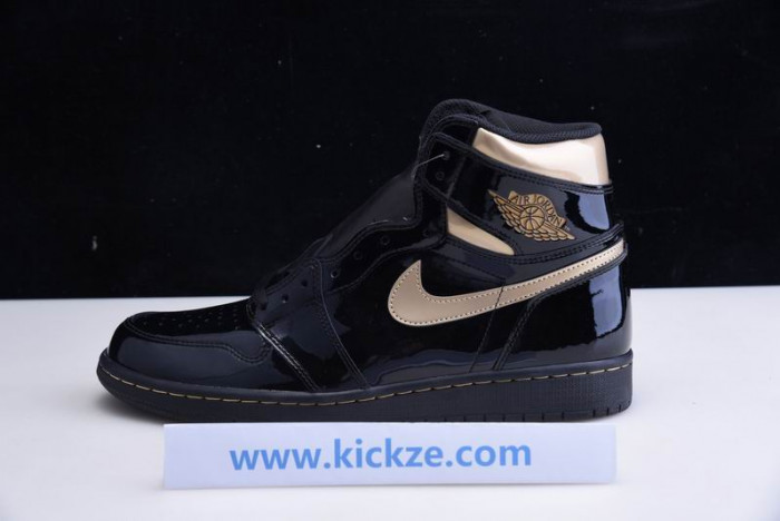 jordan 1 retro high black metallic gold (2020) - 555088-032