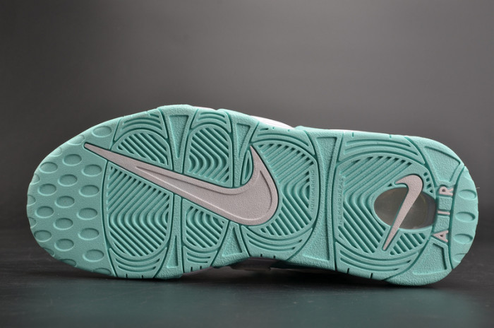 nike air more uptempo gs “island green” womens 415082-300