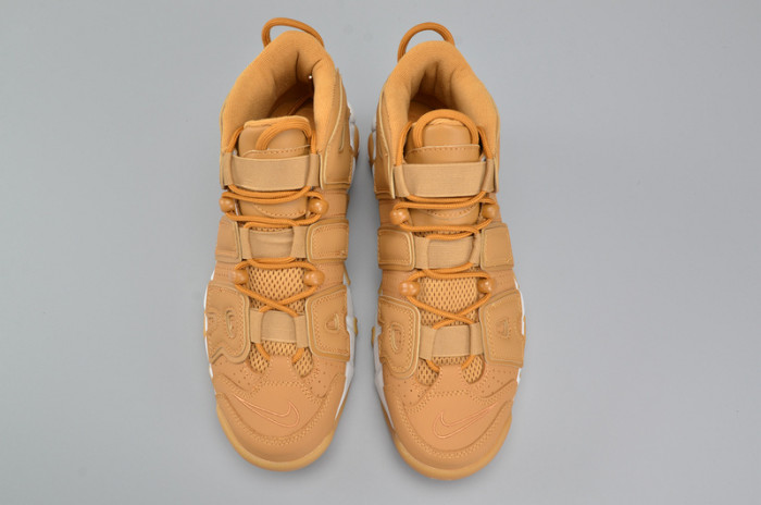 nike air more uptempo prm “wheat” brown mens aa4060-200