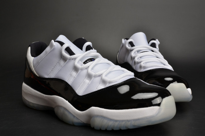 air jordan 11 retro lof "concord" black/ white mens 528895-153