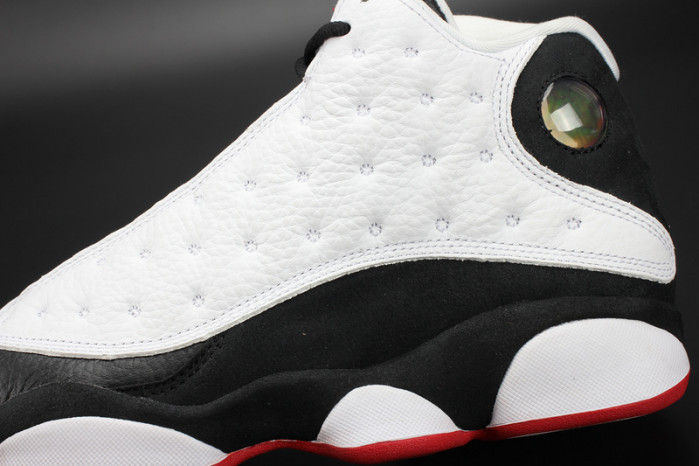 air jordan 13 retro "he got game" white/ black-true red mens 309259-104