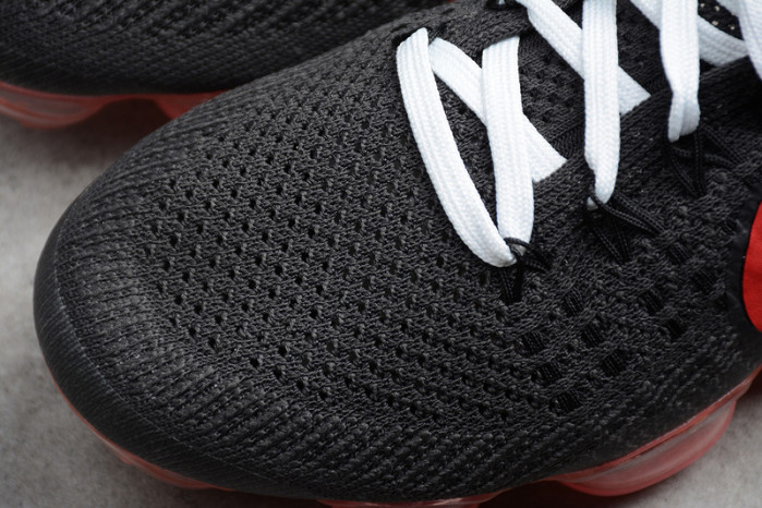 nikelab air vapormax flyknit black/big red womens aa3859-016