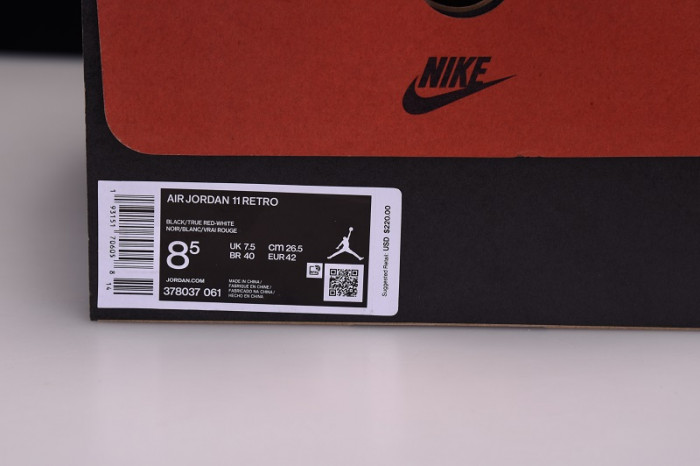 air jordan 11 bred 2019 378037-061