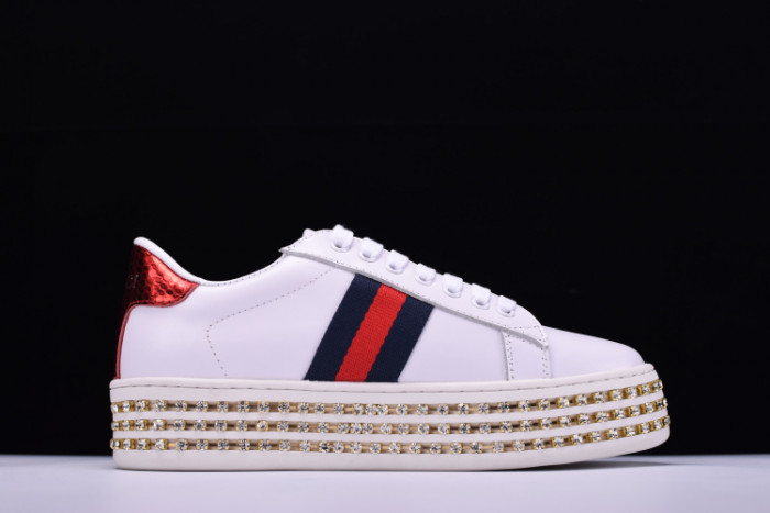 GC Ace Embellished SNEAKER WITH CRYSTALS womens 505995DOPE0