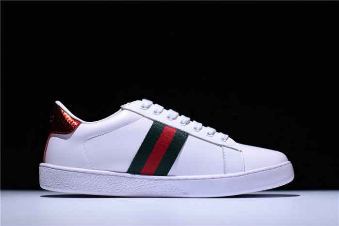 gc ace embroidered low-top sneaker white with bee
