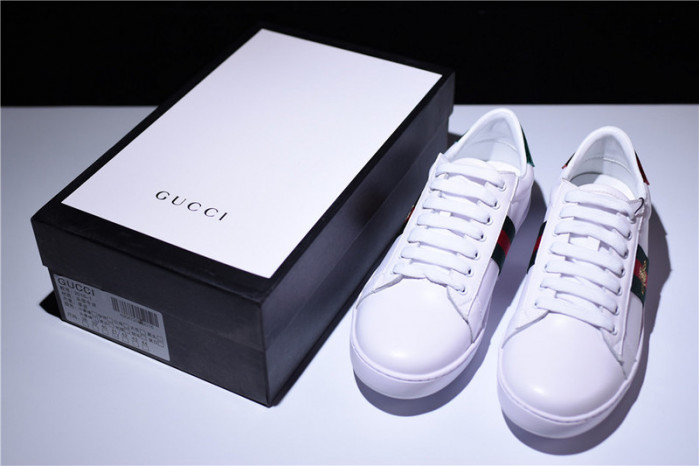 gc ace embroidered low-top sneaker white with bee