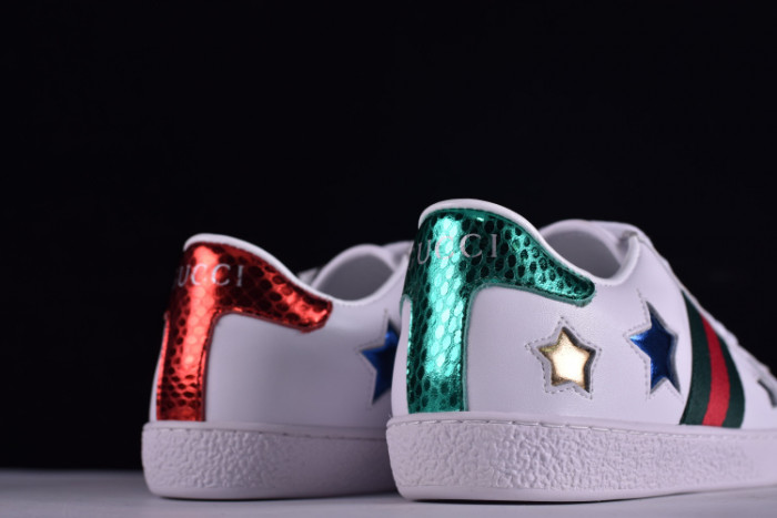 gc ace embroidered low-top sneaker with colorful stars 431942-a38g1