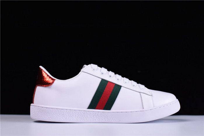 gc ace embroidered low-top sneaker with gg logo