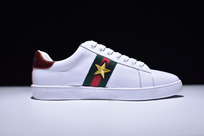 gc ace embroidered low-top sneaker with ladybird