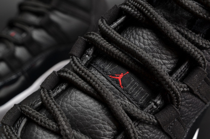 jordan 11 retro bp "72-10" black mens 378037-002