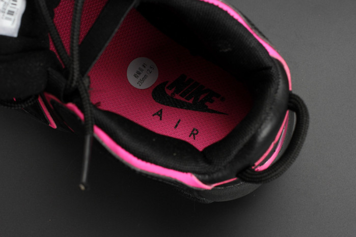 nike air more uptempo gs “hyper pink” black/ pink womens 415082-003